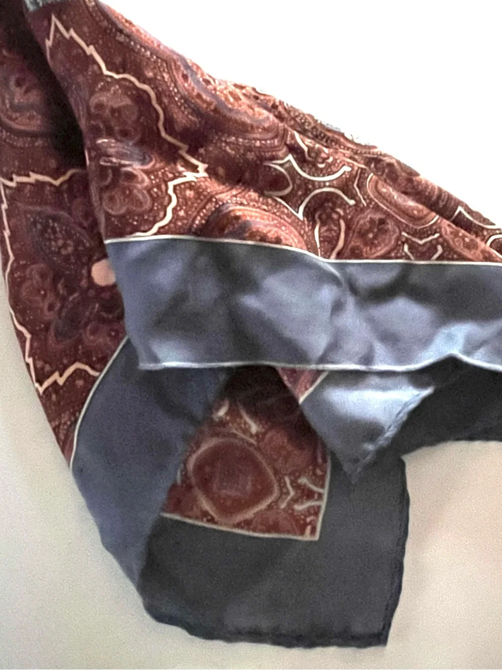 Vintage Square Silk Scarf